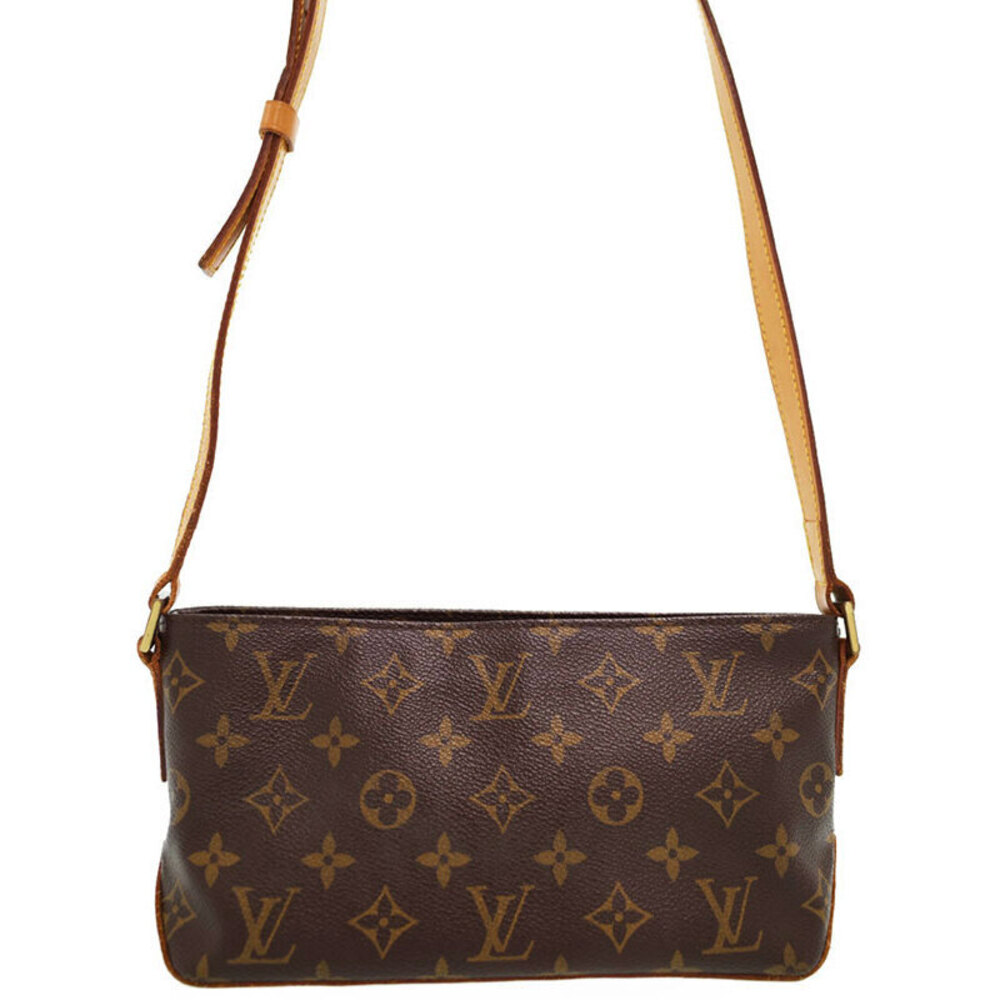 Louis Vuitton Shoulder Trotter Leather Bag Monogram Brown - Picture 2 of 8